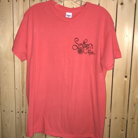 Southern Chics Melon T-Shirt M - Picture 1 of 5
